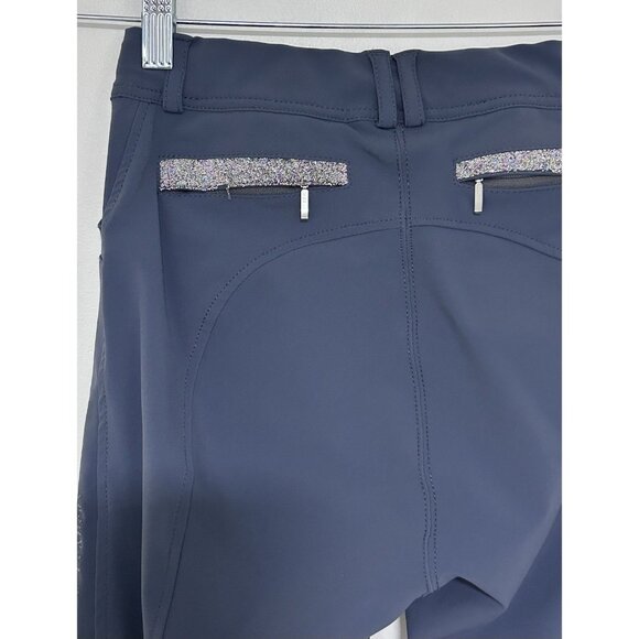 LEMIEUX KNEE GRIP BREECHES Gray Horseback Riding Pants UK 6 US 22 - Picture 3 of 9